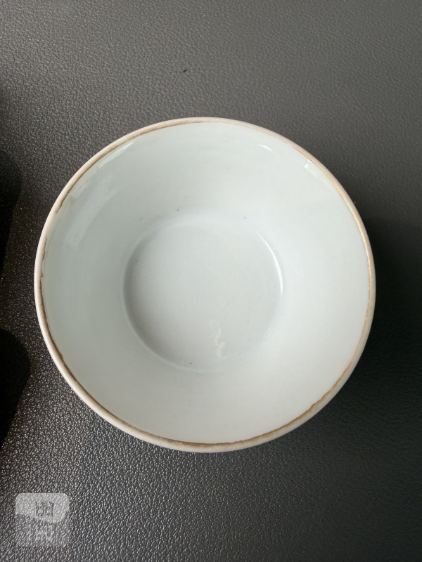 清 矾红百蝠纹套杯一组十件 - 图11